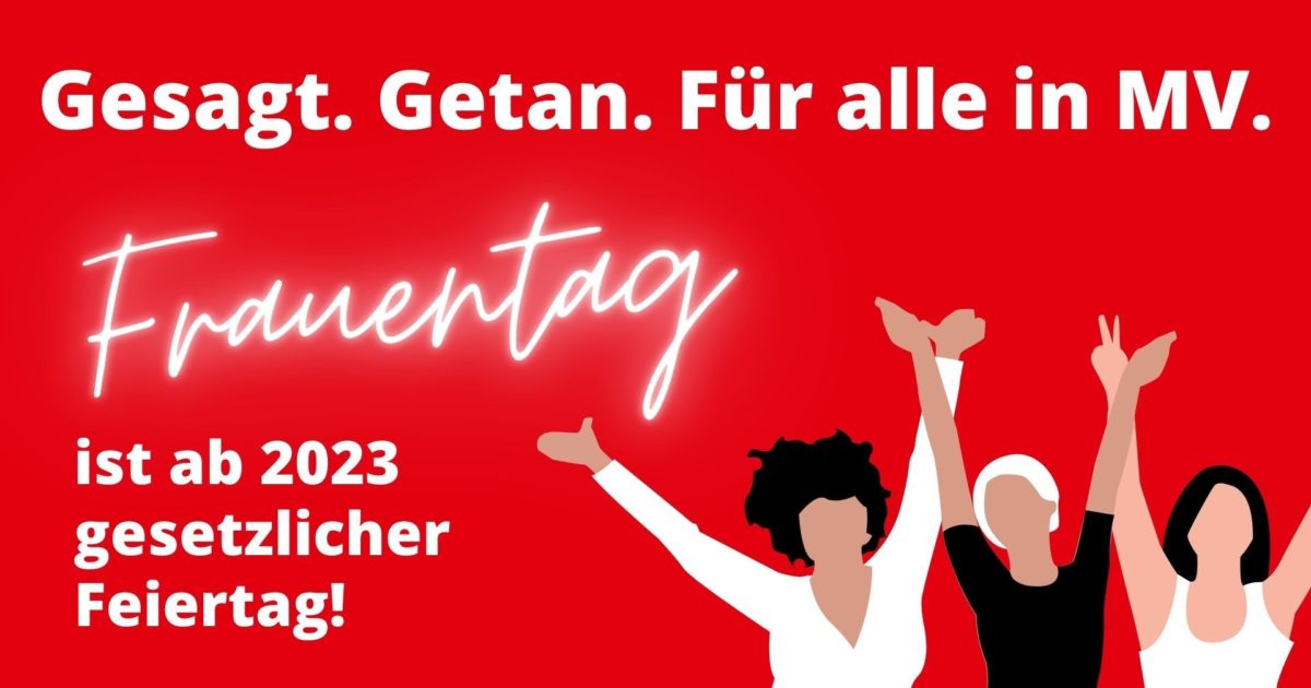 Internationaler Frauentag ab 2023 gesetzlicher Feiertag Christian Winter Internationaler Frauentag ab 2023 gesetzlicher Feiertag Christian Winter